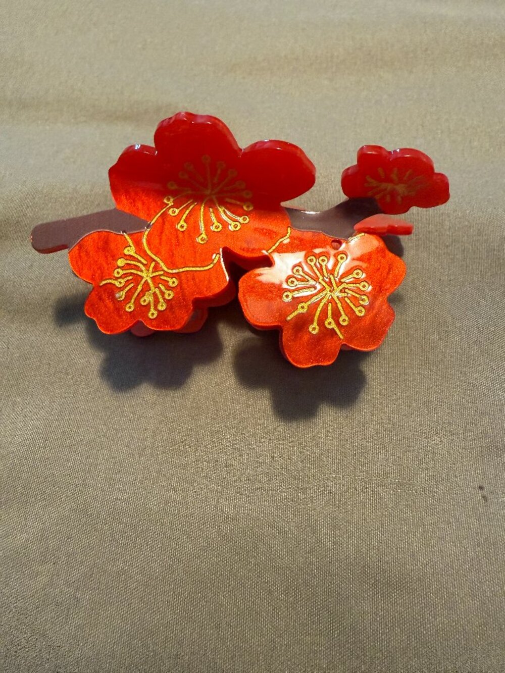 Cherry Blossom Claw Clip Hair Accessory
